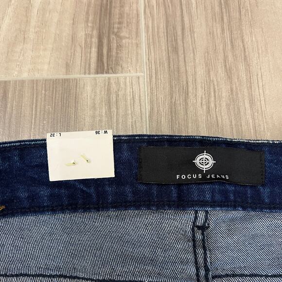 Focus Quality Goods Men's Striped/ Colorful Skinny Jeans Size W36 L32 - Picture 10 of 12